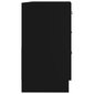 vidaXL izlietnes skapītis, melns, 63x30x54 cm, skaidu plāksne цена и информация | Vannas istabas mēbeļu komplekti | 220.lv