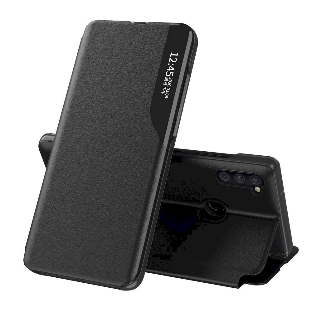 Fusion eco leather view grāmatveida maks Xiaomi Redmi Note 9T 5G, melns cena un informācija | Telefonu vāciņi, maciņi | 220.lv