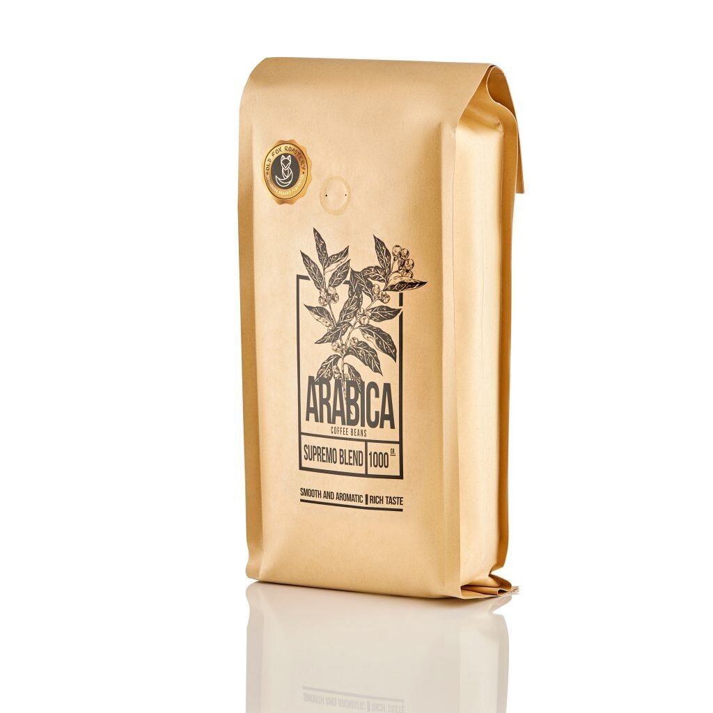 Supremo Blend 100% Arabica 1kg kafijas pupiņas cena un informācija | Kafija, kakao | 220.lv