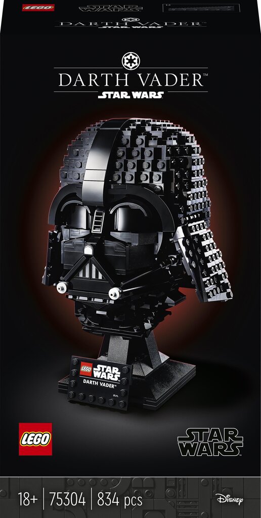75304 LEGO® Star Wars Darth Vader ķivere cena un informācija | Konstruktori | 220.lv