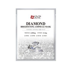 Mitrinoša ādu izgaismojoša sejas maska ​​- ampula SNP Diamond Brightening, 25ml cena un informācija | Sejas maskas, acu maskas | 220.lv