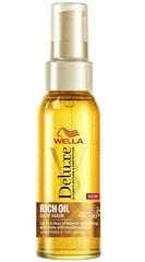 Масло для укладки сухих волос Wella Deluxe Rich Oil, 100 мл цена и информация | Распылите крем-спрей на волосы на расстоянии 20-25 см, расчешите их расческой. | 220.lv