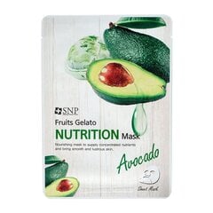 Питательная листовая маска для лица SNP Fruits Gelato Nutrition Mask, 25мл цена и информация | Маски для лица, патчи для глаз | 220.lv