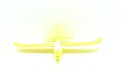 Putuplasta aerodinamiskā lidmašīna 168, dzeltena cena un informācija | Rotaļlietas zēniem | 220.lv