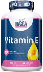 Haya Labs E vitamīna jaukti tokoferoli 400 SV 60 gela kapsulas цена и информация | Витамины, пищевые добавки, препараты для хорошего самочувствия | 220.lv