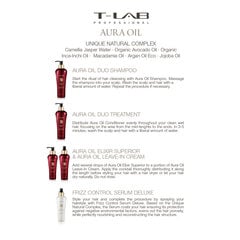 Matu eliksīrs T-LAB Professional Aura Oil Elixir Superior, 150 ml цена и информация | Средства для укрепления волос | 220.lv