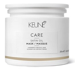 Mitrinoša matu maska Keune Care Satin Oil, 200 ml cena un informācija | Kosmētika matu stiprināšanai | 220.lv