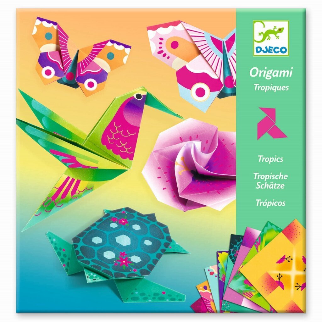 Origami - Tropi, Djeco DJ08754 cena un informācija | Attīstošās rotaļlietas | 220.lv