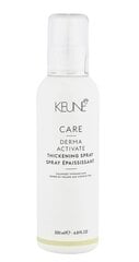 Спрей для слабых волос Keune Care Derma Activate Thickening Spray, 200 мл цена и информация | Распылите крем-спрей на волосы на расстоянии 20-25 см, расчешите их расческой. | 220.lv