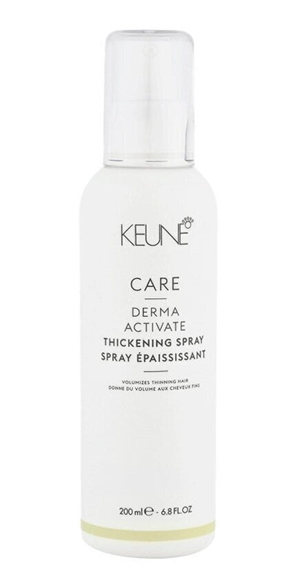 Matu sprejs vājiem matiem Keune Care Derma Activate Thickening Spray, 200 ml cena un informācija | Matu uzlabošanai | 220.lv