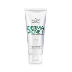 Poras savelkoša sejas maska Farmona Professional Derma Acne+, 200 ml cena un informācija | Sejas maskas, acu maskas | 220.lv