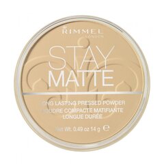 Rimmel London Stay Matte пудра 14 г, 006 Warm Beige цена и информация | Пудры, базы под макияж | 220.lv