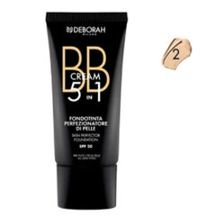 Grima bāzes krēms BB Cream Deborah 5-in-1 02-beige cena un informācija | Grima bāzes, tonālie krēmi, pūderi | 220.lv