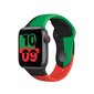 Apple Watch Band Black Unity Sport Band Green Red цена и информация | Viedpulksteņu un viedo aproču aksesuāri | 220.lv