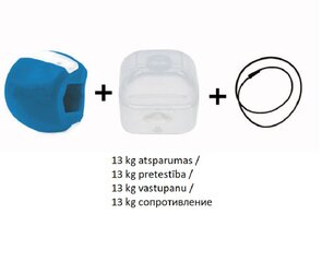 Sejas muskuļu trenētājs. Zils. 13 kg izturība. цена и информация | Аксессуары для массажа | 220.lv