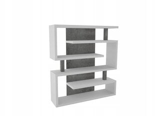 Plaukts ADRK Furniture Felipe, 185x151 cm, balts/pelēks цена и информация | Полки | 220.lv