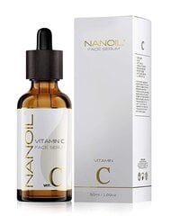 Sejas serums ar C vitamīnu Nanoil, 50 ml cena un informācija | Serumi sejai, eļļas | 220.lv
