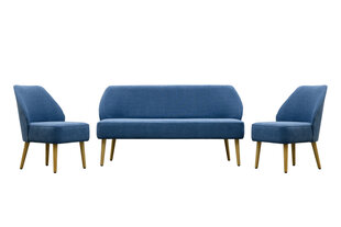 Комплект мягкой мебели Lauksva Ulde, синий цена и информация | Комплекты мягкой мебели | 220.lv