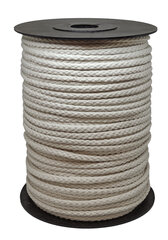 Плетеная веревка 5 мм. натуральный хлопок, 100 м цена и информация | Tamborēšana | 220.lv