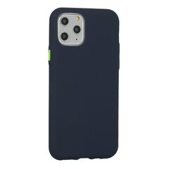 Mocco Soft Cream Silicone Back Case Aizmugurējais Silikona Apvalks Priekš Apple iPhone 12/12 Pro Tumši Zils cena un informācija | Telefonu vāciņi, maciņi | 220.lv