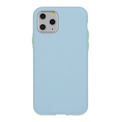 Mocco Soft Cream Silicone Back Case Aizmugurējais Silikona Apvalks Priekš Apple iPhone 12 Pro Max Zils cena un informācija | Telefonu vāciņi, maciņi | 220.lv