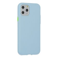 Mocco Soft Cream Silicone Back Case Aizmugurējais Silikona Apvalks Priekš Apple iPhone 12 Mini Zils cena un informācija | Telefonu vāciņi, maciņi | 220.lv
