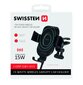 Swissten GW1-AV5 Air Vent Turētājs Gaisa Restei Ar 15W Wireless Uzlādi + Micro USB Vads 1m Melns cena un informācija | Auto turētāji | 220.lv