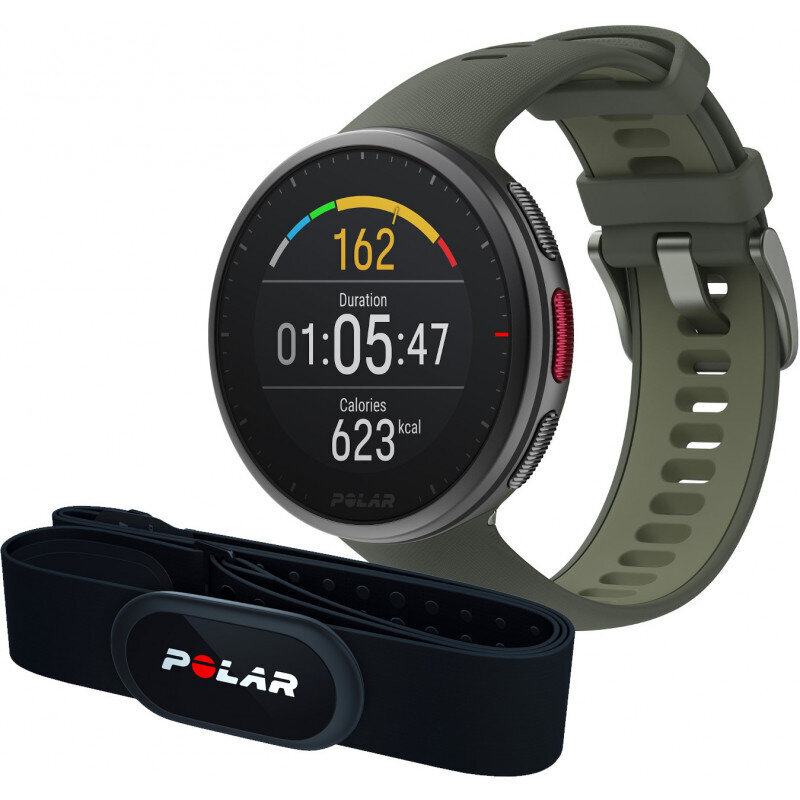 Polar Vantage V2 Black/Green + Polar H10 Heart Monitor Strap cena un informācija | Viedpulksteņi (smartwatch) | 220.lv