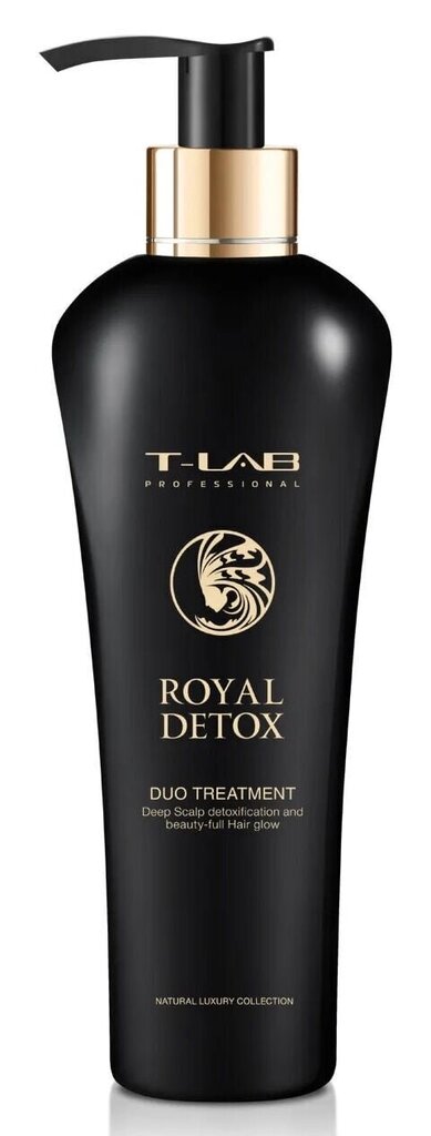 Detoksikācijas maska-kondicionieris matiem T-LAB Professional Royal Detox Duo Treatment, 300 ml cena un informācija | Matu uzlabošanai | 220.lv