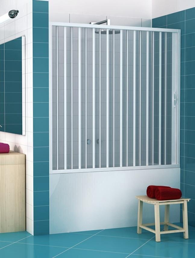 ASTRA Dušas siena vannai, 150/160 cm cena un informācija | Dušas durvis, dušas sienas | 220.lv