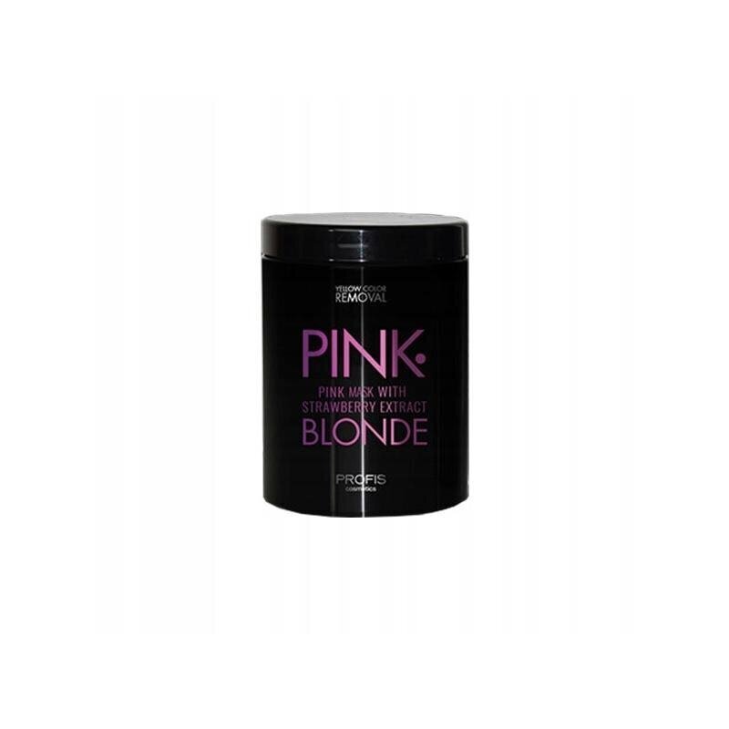 Matu maska Profis Pink Blonde Mask With Strawberry Extract, 1000 ml cena un informācija | Matu uzlabošanai | 220.lv