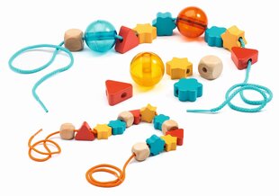 Rotaļlieta - krāsu, formu un bumbu virtene, Djeco DJ06161 cena un informācija | Attīstošās rotaļlietas | 220.lv
