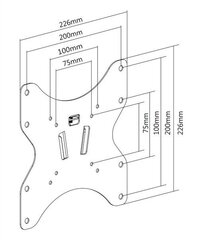 Deltaco ARM-1050 23-42” цена и информация | Кронштейны и крепления для телевизоров | 220.lv