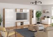 TV galdiņš Meblocross Hybrid Hyb-21 1D2S, ozola krāsas/balts cena un informācija | TV galdiņi | 220.lv