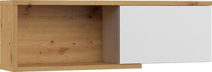Подвесной шкафчик Meblocross Hybrid Hyb-24 1D, коричневый/белый цена и информация | Шкафчики в гостиную | 220.lv