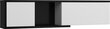 Sienas skapītis Meblocross Hybrid Hyb-25 2D, melns/balts cena un informācija | Skapīši viesistabai | 220.lv