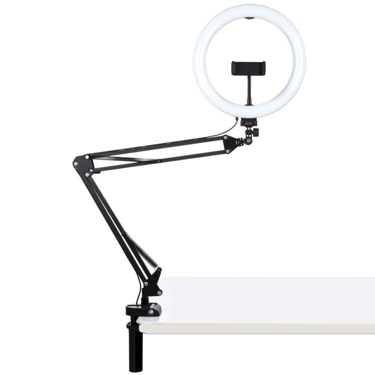 Puluz universālā lampa emuāriem un straumēšanai + galda statīvs cena un informācija | Selfie Sticks | 220.lv