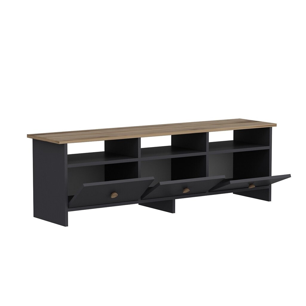 TV galdiņš Kalune Design 382 (V), 150 cm, pelēks cena un informācija | TV galdiņi | 220.lv