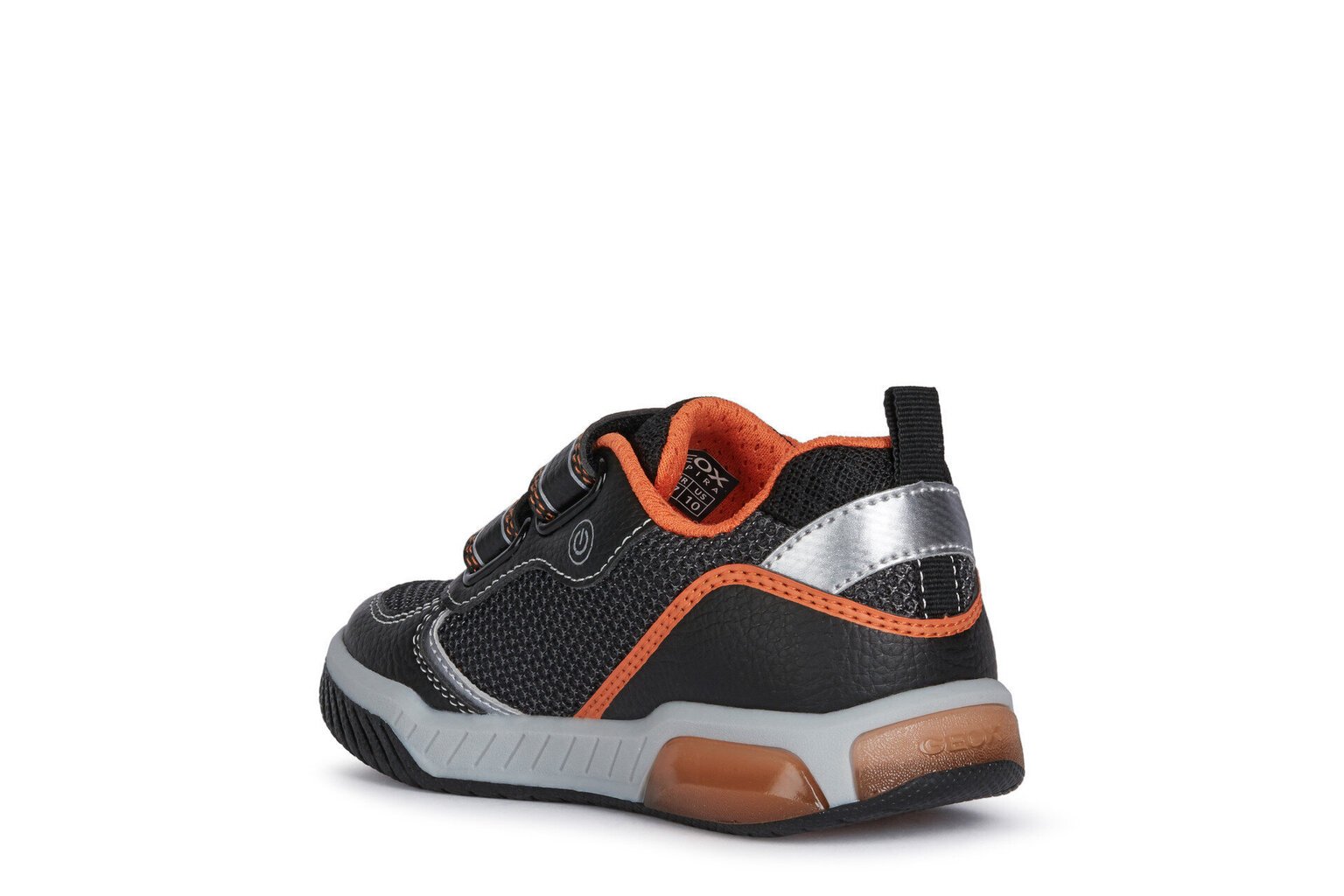 Zēnu ikdienas apavi Geox INEK BOY, melnā krāsā cena un informācija | Sporta apavi bērniem | 220.lv