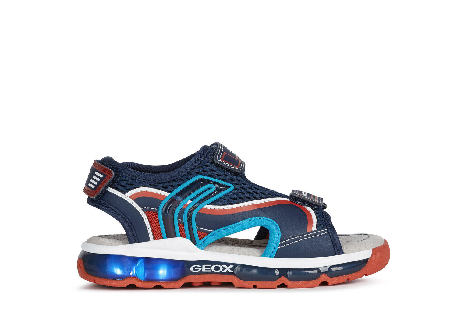 Zēnu sandales Geox SANDAL ANDROID BOY, zilā krāsā cena un informācija | Bērnu sandales | 220.lv