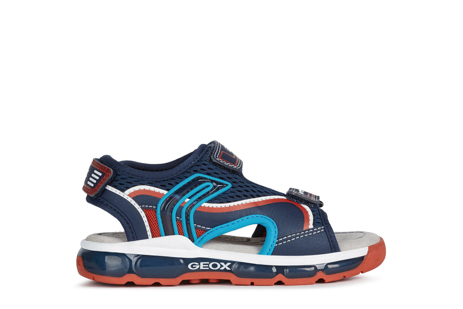 Zēnu sandales Geox SANDAL ANDROID BOY, zilā krāsā cena un informācija | Bērnu sandales | 220.lv