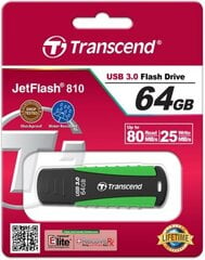 MEMORY DRIVE FLASH USB3 64GB/810 TS64GJF810 TRANSCEND цена и информация | USB накопители | 220.lv