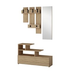 Комплект мебели для прихожей Kalune Design 776, 100 см, коричневый цена и информация | Комплекты в прихожую | 220.lv