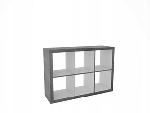 Plaukts ADRK Furniture Connor, balts/pelēks цена и информация | Полки | 220.lv