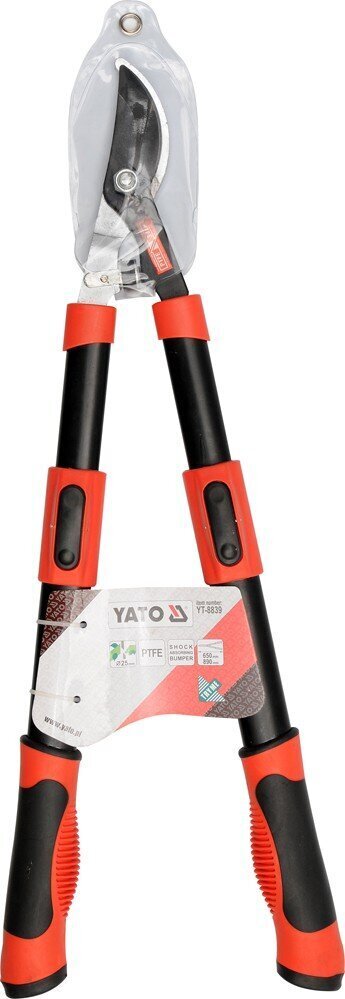 Sekators zariem ar teleskopiskiem rokturiem 650-900mm Yato (YT-8839) cena un informācija | Dārza instrumenti | 220.lv