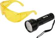 Lukturis UV 51 LED + brilles Yato (YT-08581) cena un informācija | Lukturi | 220.lv