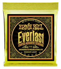 Stīgas ak. ģitārai Ernie Ball Everlast 0.012-0.054 cena un informācija | Mūzikas instrumentu piederumi | 220.lv