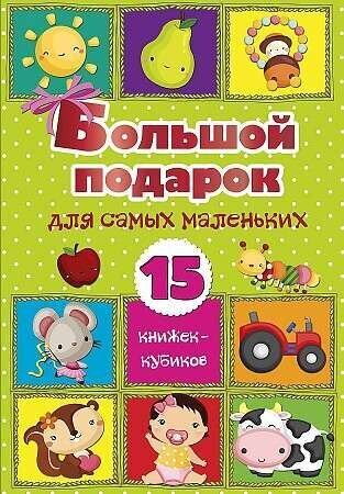 Большой подарок для самых маленьких. 15 книжек кубиков! cena un informācija | Grāmatas mazuļiem | 220.lv