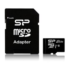 Silicon Power Elite SP128GBSTXBU1V10SP 128 GB, micro SDXC, Flash memory class 10, Adapter цена и информация | Карты памяти для мобильных телефонов | 220.lv