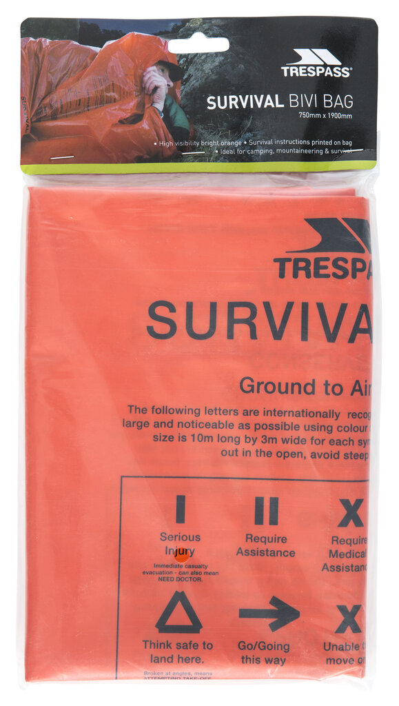 Izdzīvošanas soma Trespass Radiator Survival Bivi Bag cena un informācija | Guļammaisi | 220.lv